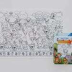 Silicone Colouring Mat - Seek N Spot Animal Design