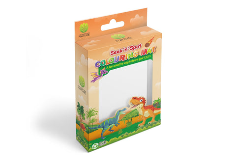 Silicone Colouring Mat - Seek N Spot Dinosaur