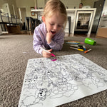 Silicone Colouring Mat - Seek N Spot Animal Design
