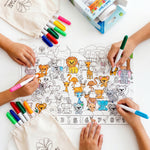 Silicone Colouring Mat - Seek N Spot Animal Design
