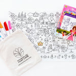 Silicone Seek N Spot Colouring Mat- Princesses and Fairies