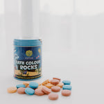Tin of Bath Colour Rocks – natural bath rocks that fizz and change water colour
