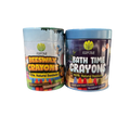 Eco-friendly crayon bundle for kids featuring non-toxic beeswax bath crayons and extra thick colouring crayons in recyclable packaging