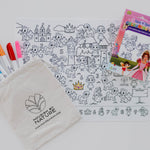 Seek n Spot silicone colouring mat featuring princesses and fairies for kids
